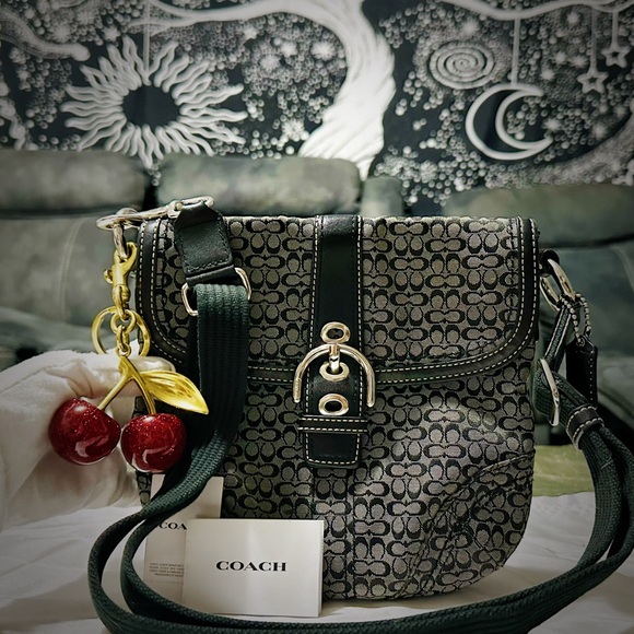 Vintage Coach soho shoulder bag Black and Gray Women's Bag - Picture 4 of 9